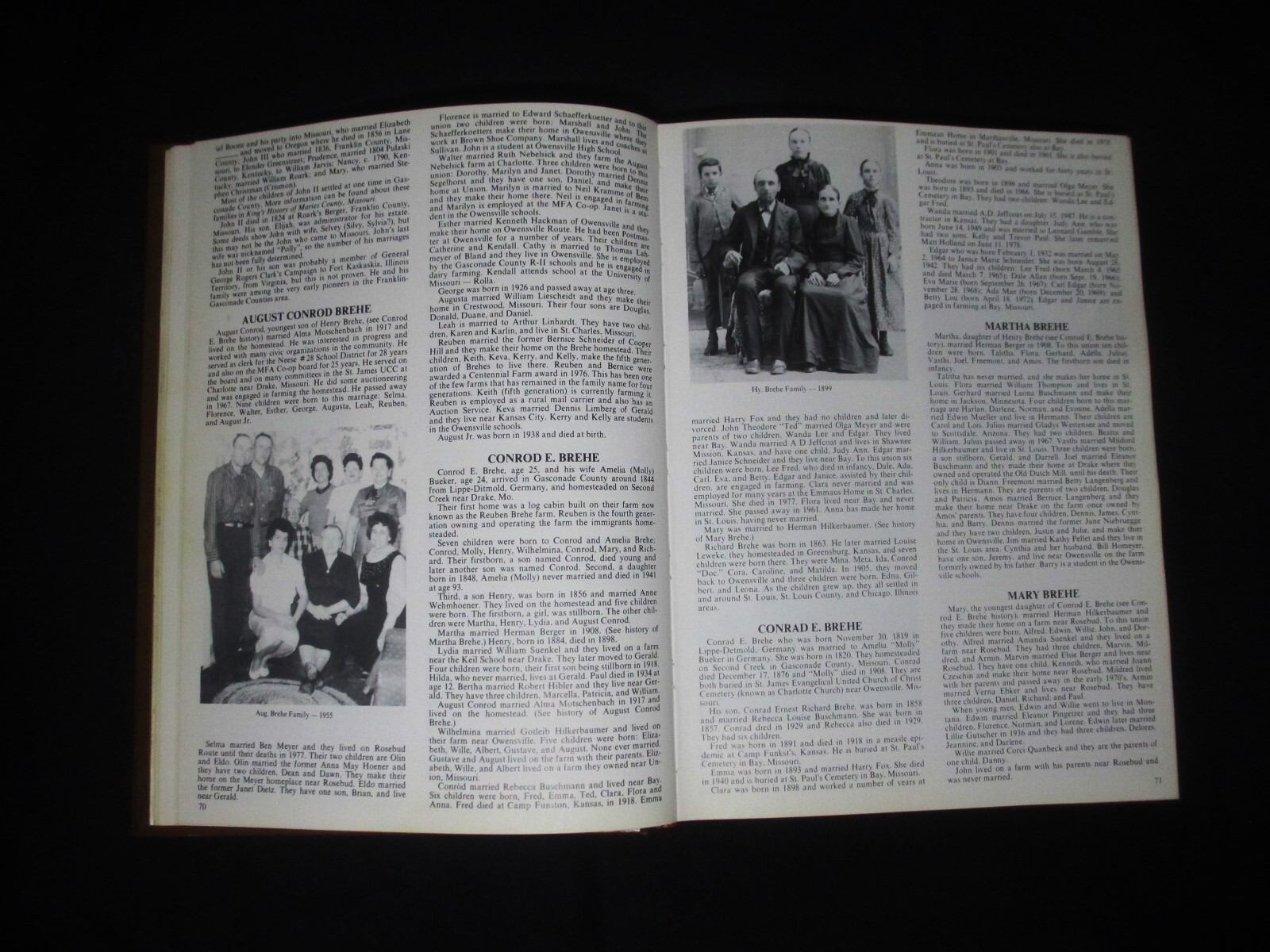 Gasconade County Owensville Missouri Photos Genealogy History Families #458/1050