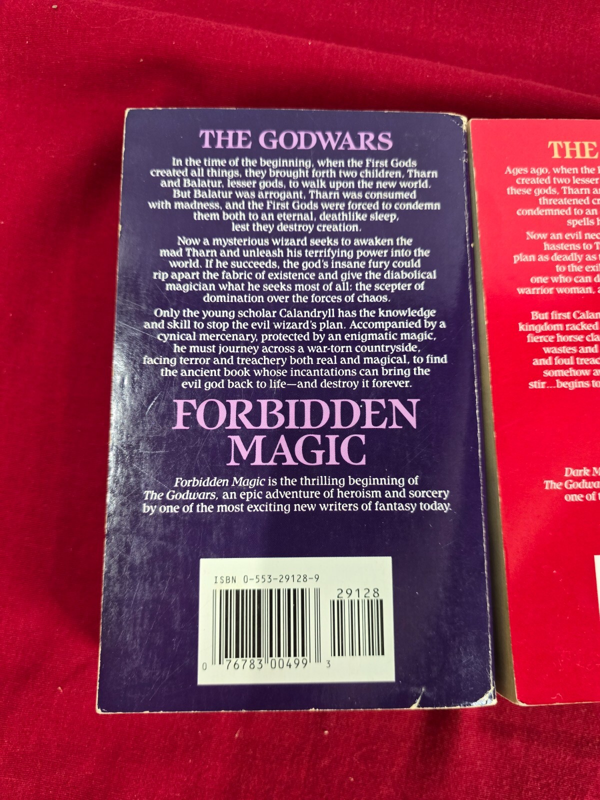 THE GODWARS 1 & 2 By Angus Wells Dark Magic & Forbidden Magic