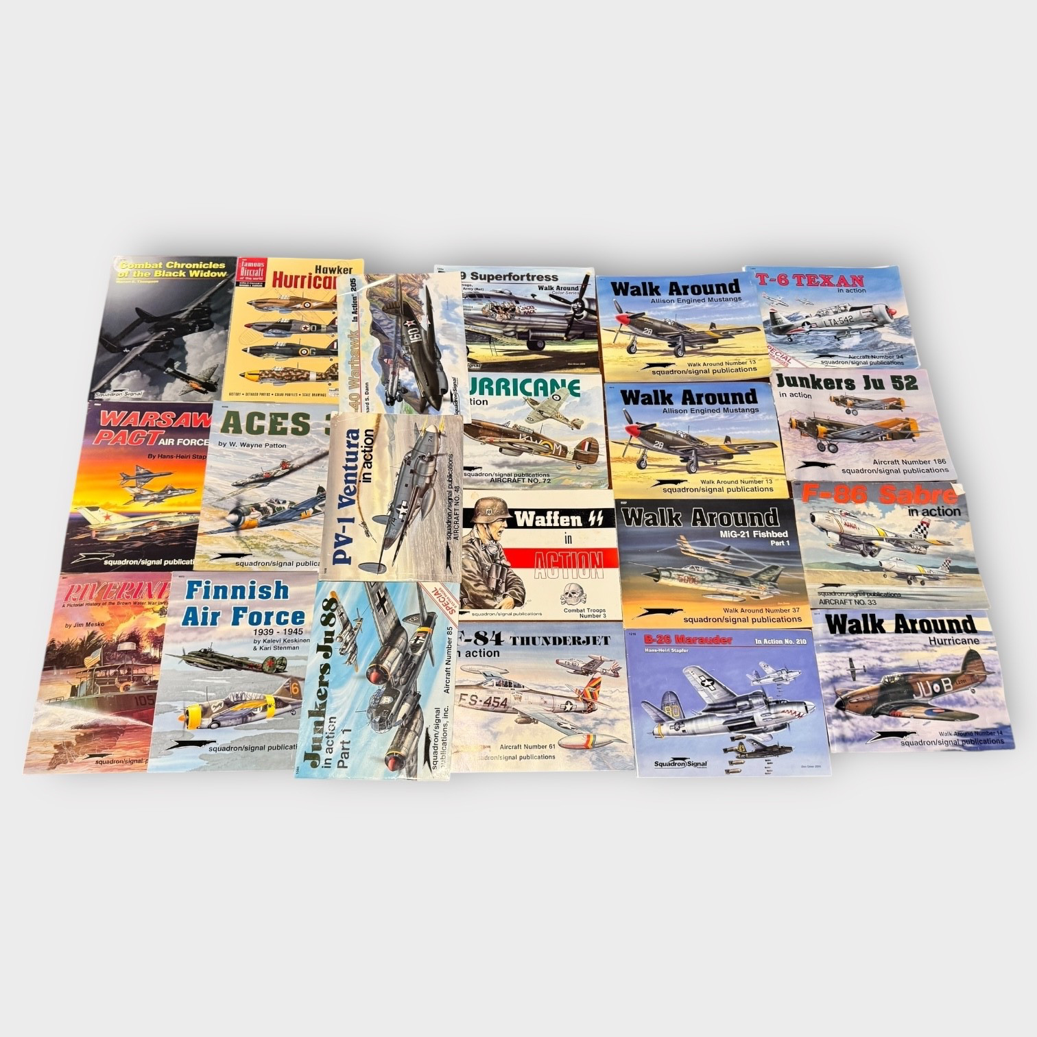 Lot Of 21 Squadron Signal Publications Aircraft Military Tanks Book Collection V