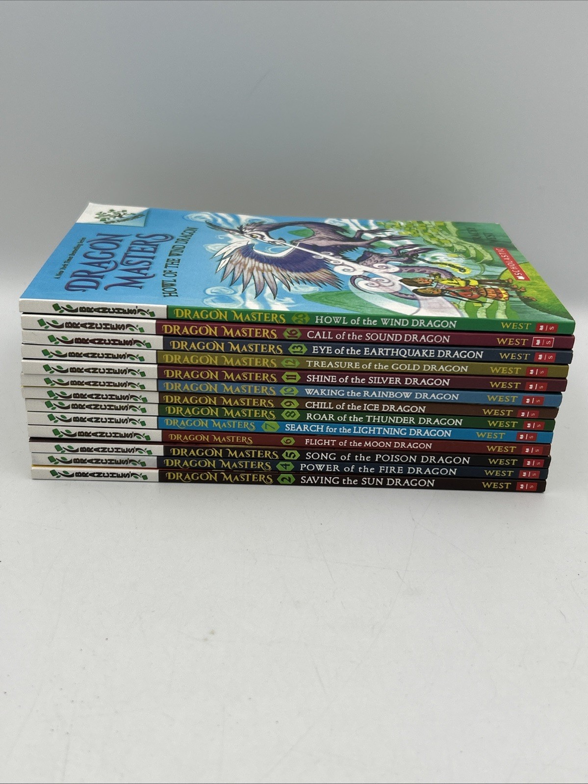 Dragon Masters Book Lot 13 PB Books Tracey West 2, 4-13, 16, 20 EUC Smoke Free