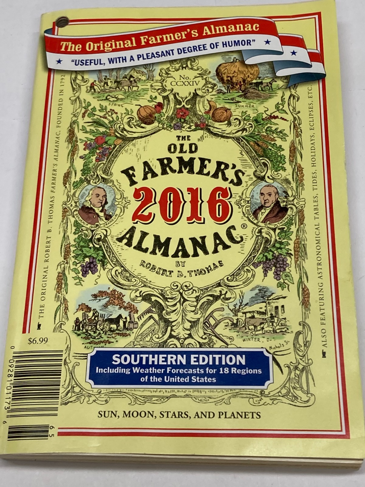 Old Farmer’s 2016 Almanac by Robert B Thomas Paperback Southern Edition