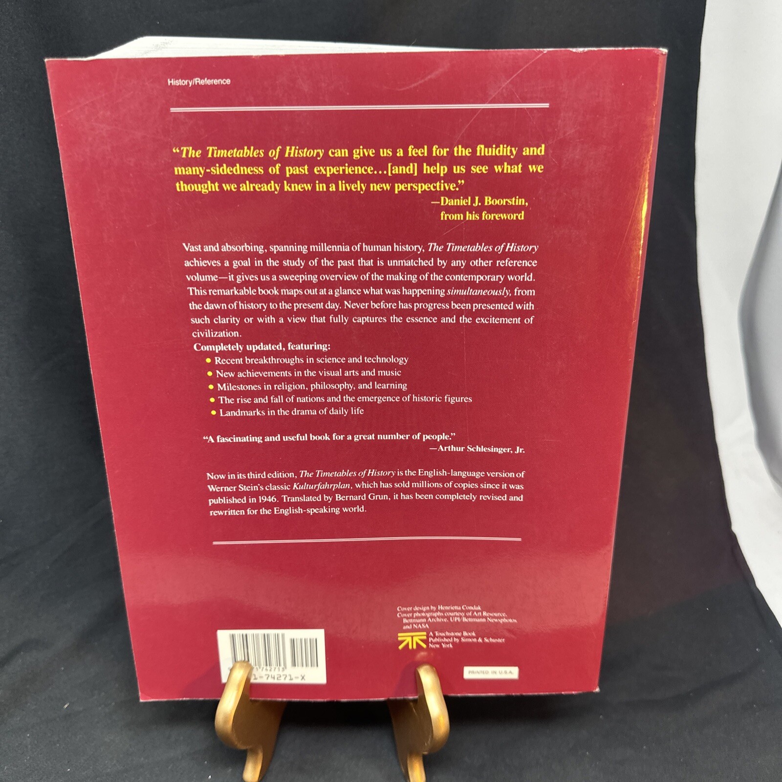 The Timetables of History: A Horizontal Lin- paperback, 067174271X, Bernard Grun