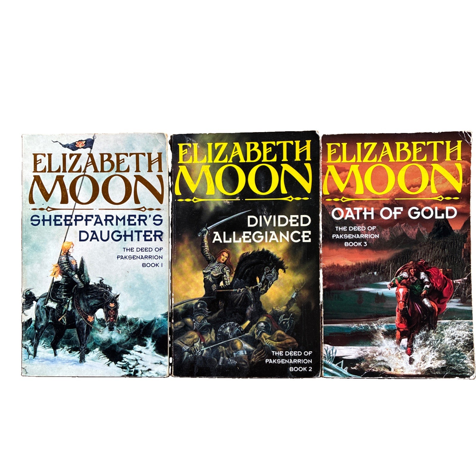 3 Elizabeth Moon Deed of Paksenarrion Trilogy Orbit PB Fantasy Bundle Lot