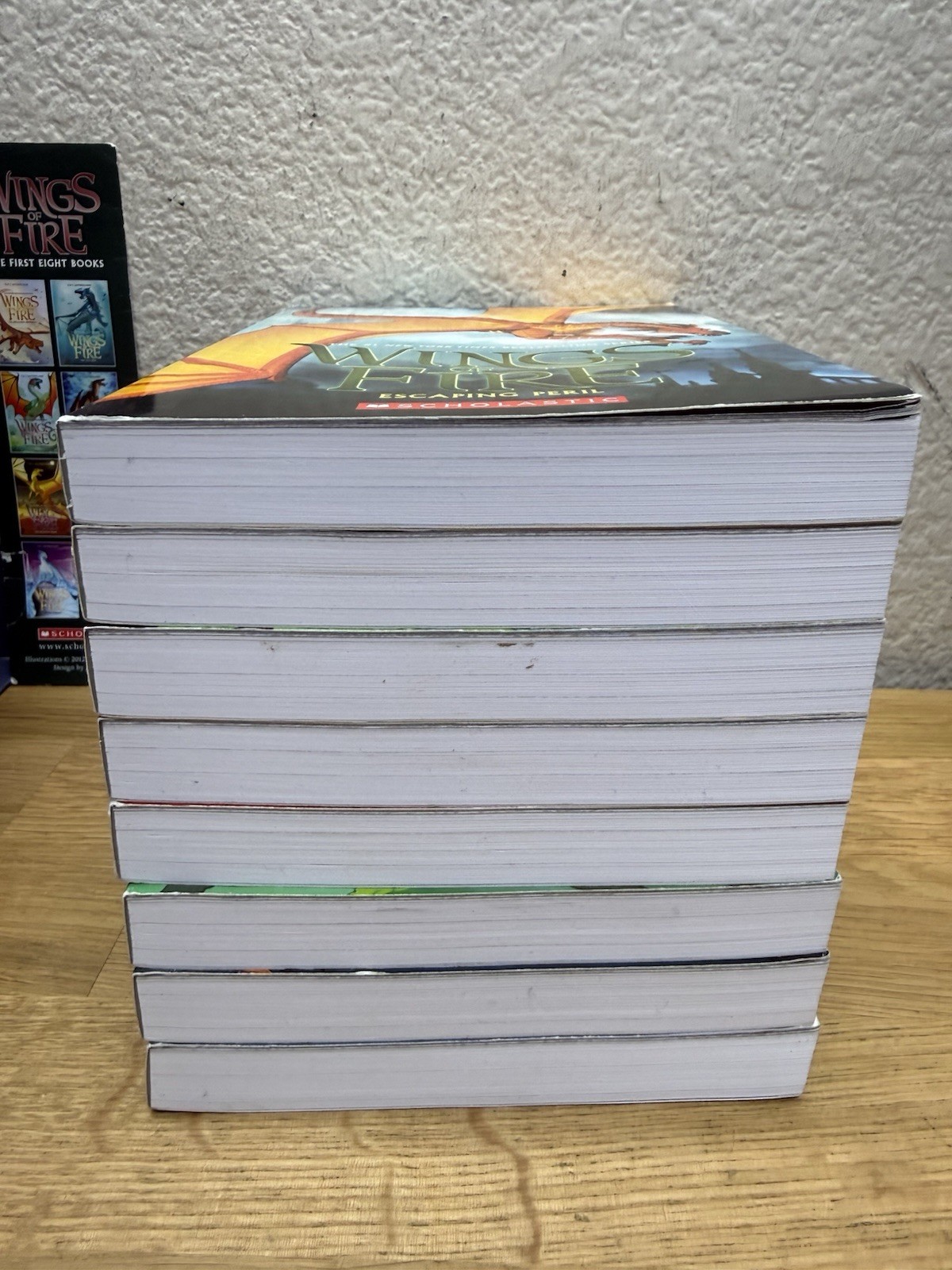 Wings of Fire Boxed Set, Books 1-8 The First Eight Complete Slipcover Torn