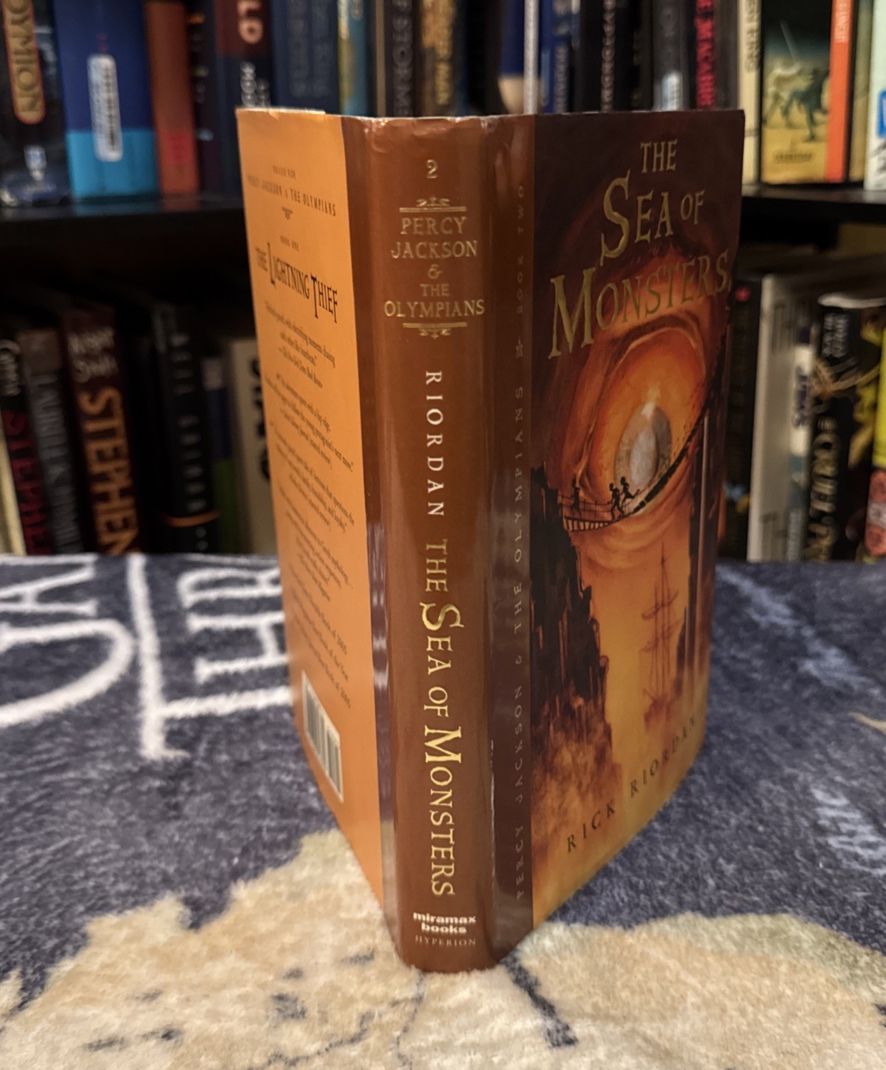 The Sea Of Monsters – Rick Riordan (Hardcover) First Edition/Print, 1st/1st, VG