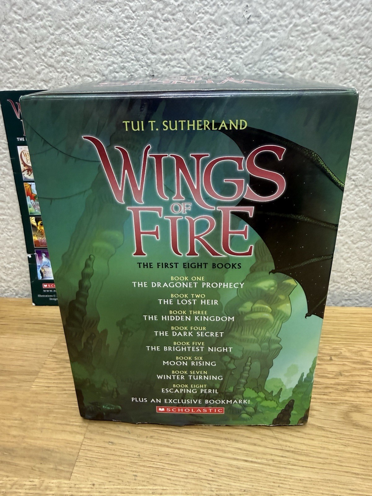 Wings of Fire Boxed Set, Books 1-8 The First Eight Complete Slipcover Torn