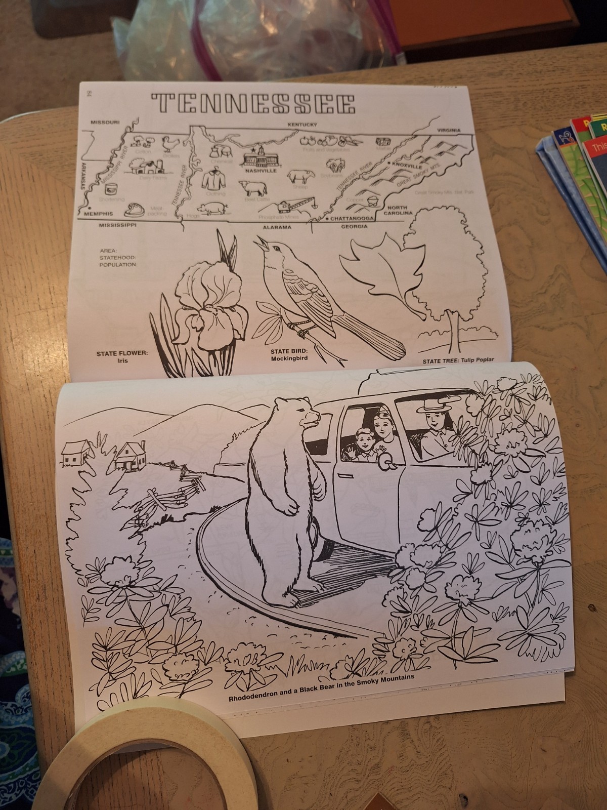 VINTAGE 1983 United States Coloring Book