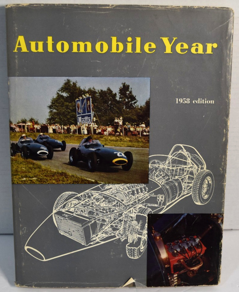AUTOMOBILE YEAR No. 5 ~ 1958 Edition ~ 224 Pages with Foldout Poster *Good*