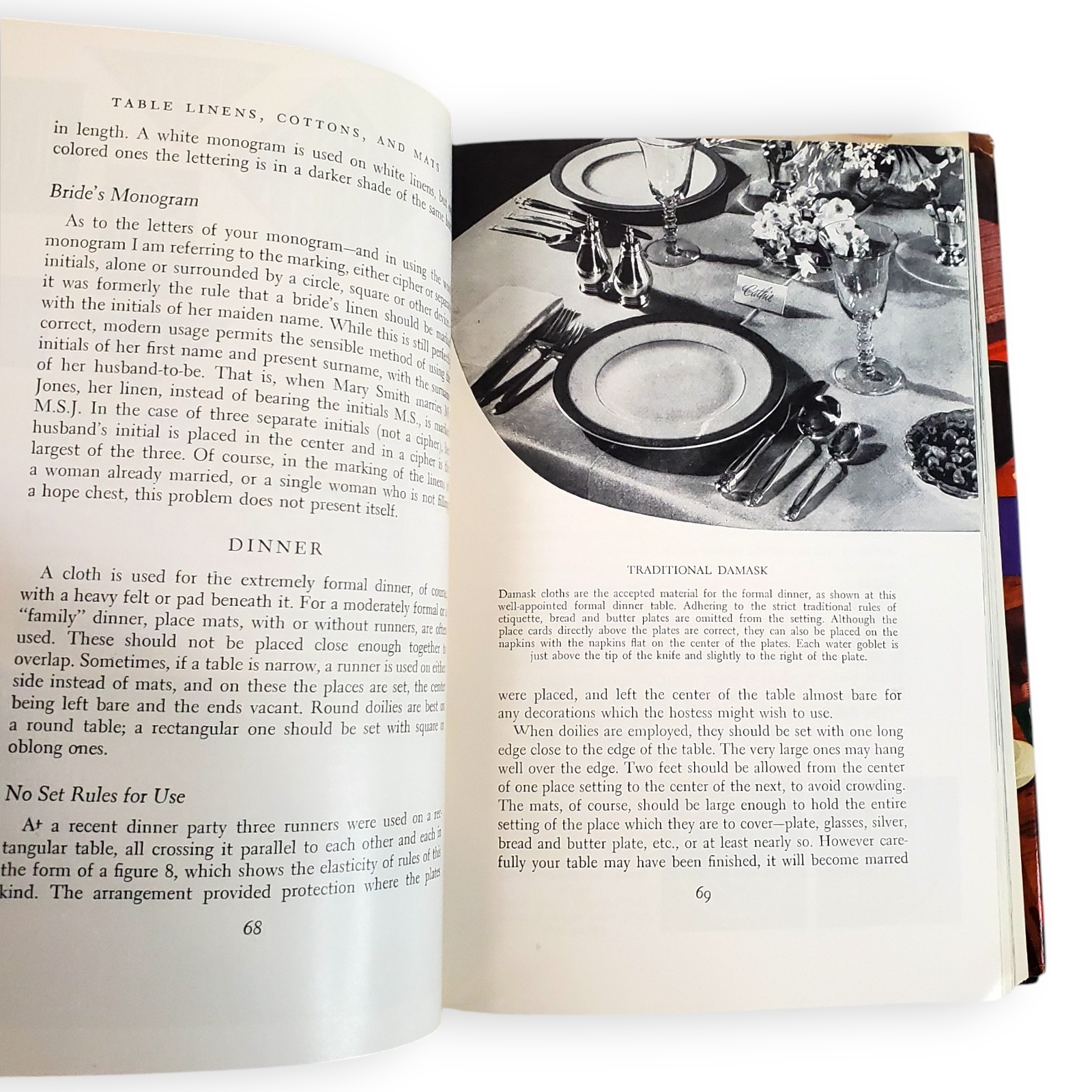 The Complete Book of Table Setting Flower Arranging 1957 MCM Etiquette Hostess