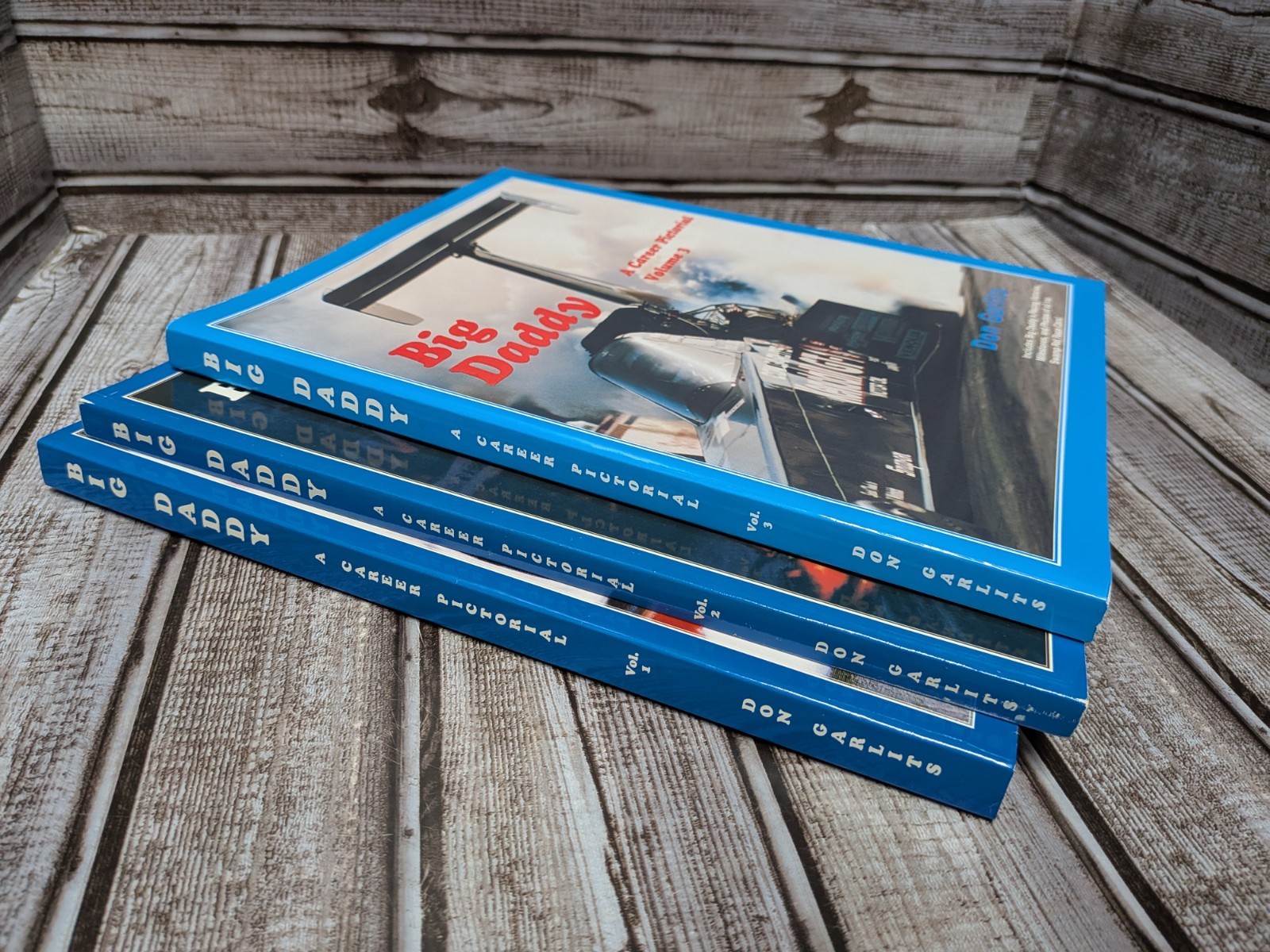 Big Daddy Don Garlits Career Pictorial Book Set Volume 1-3 Drag Racing