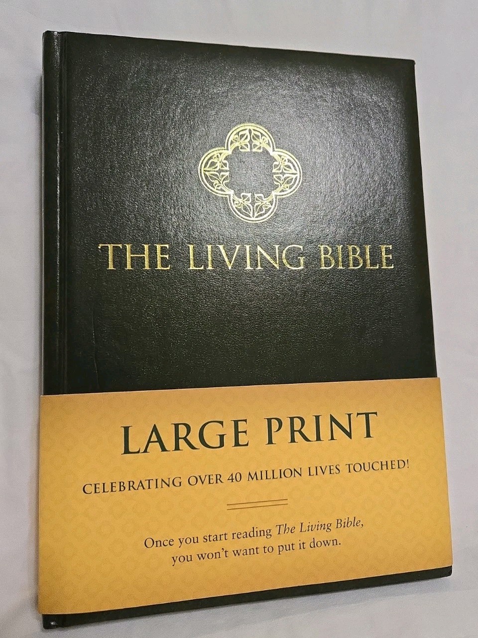 The Living Bible Large Print Edition (Hardcover, Green)