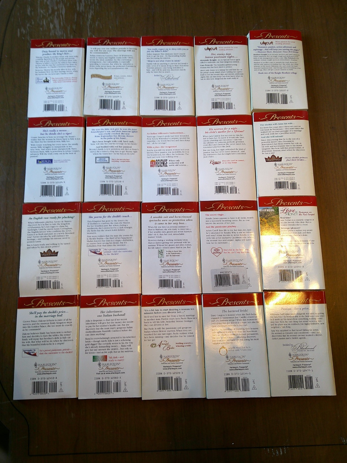LARGE LOT OF 78 VINTAGE HARLEQUIN PRESENTS ROMANCE NOVELS Paperbacks Series PB