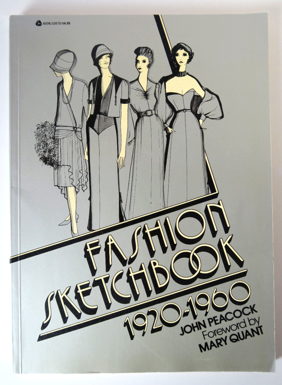 Fashion Sketchbook 1920 – 1960 by John Peacock – Vintage 1977 1st Printing PB