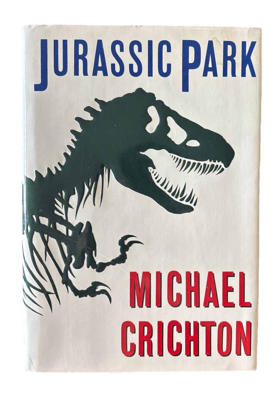 Jurassic Park by Michael Crichton (1990, HC) 1st Ed 3rd Printing