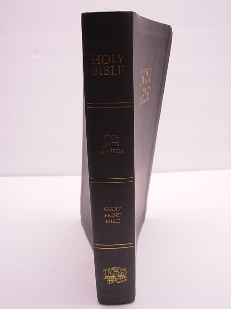 Giant Print Holy Bible KJV Simulated Leather 2014 TGS International Charcoal
