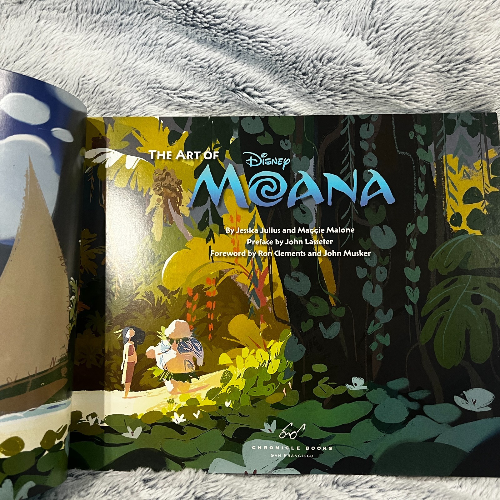 Disney Animation THE ART OF MOANA John Lasseter Hardcover Book LIKE NEW 2016