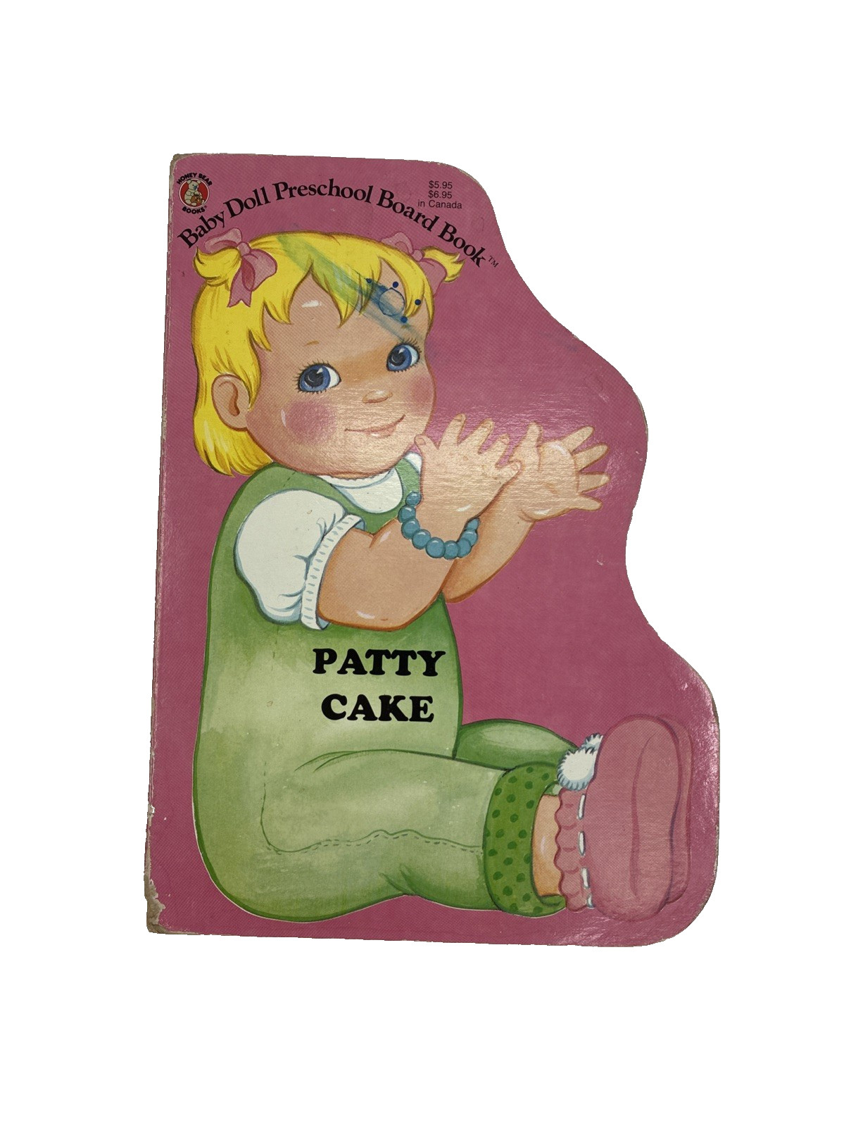 Vintage Patty Cake Baby Doll Preschool Board Book 1989 Shape Childrens
