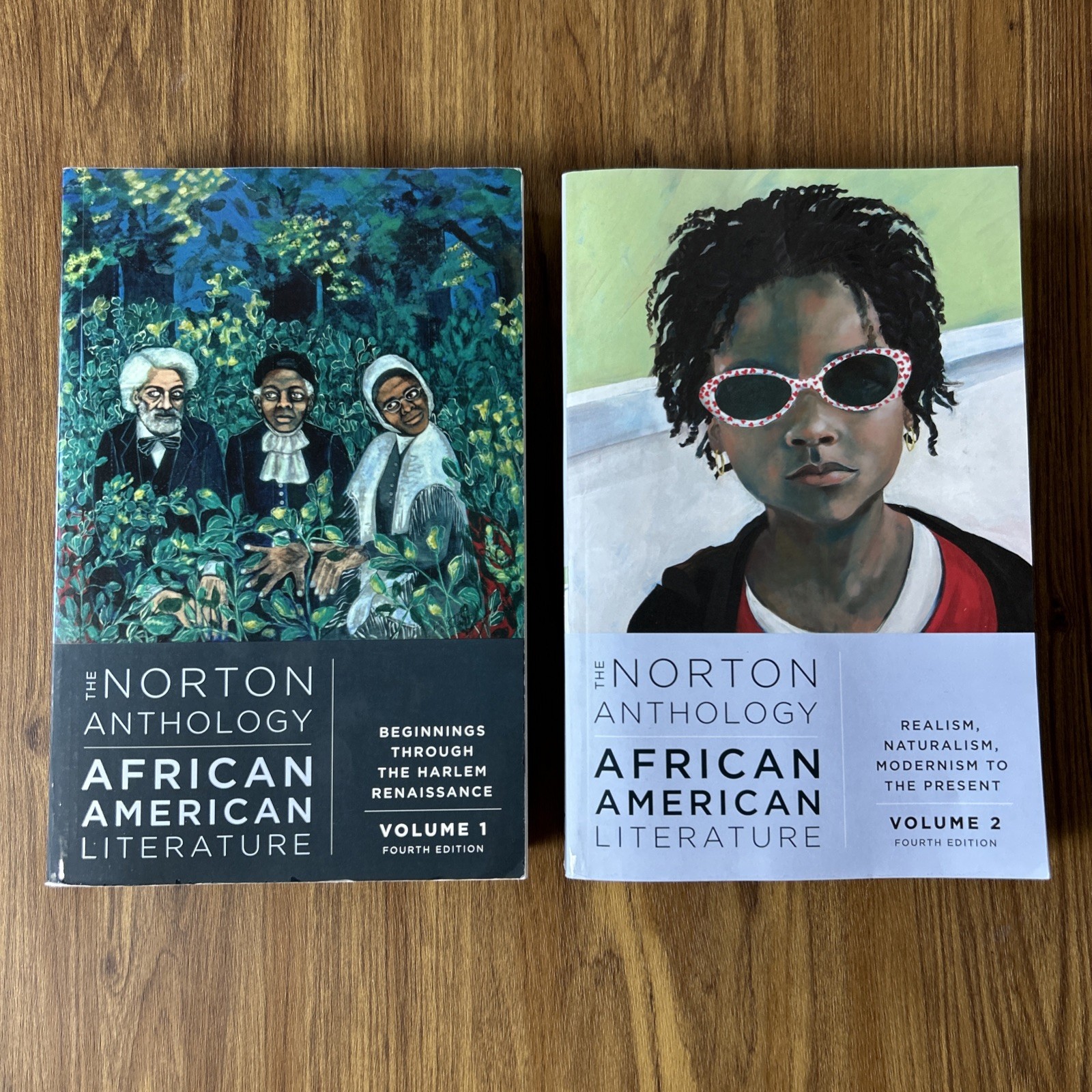 The Norton Anthology of African American Literature Fourth 4th Edition Vol 1 & 2