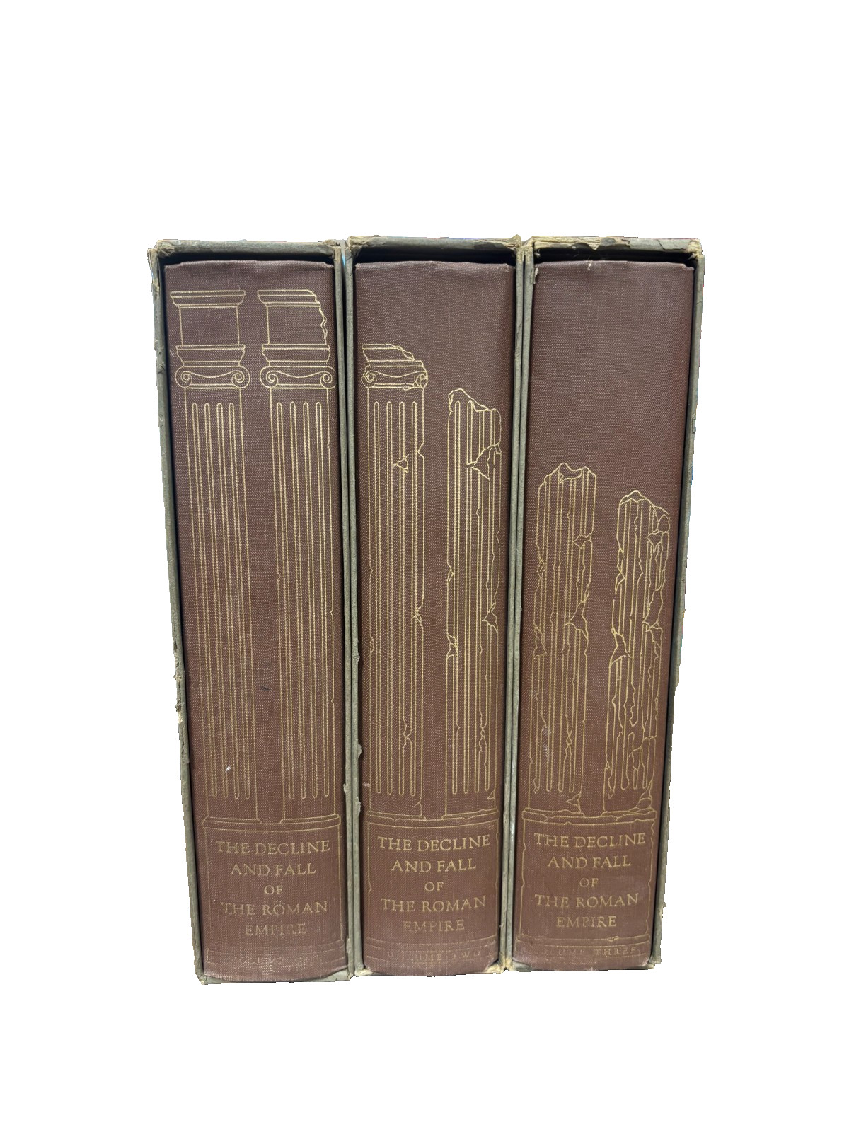 Edward Gibbon The Decline & Fall of the Roman Empire 3 Volume Set 1946 HC