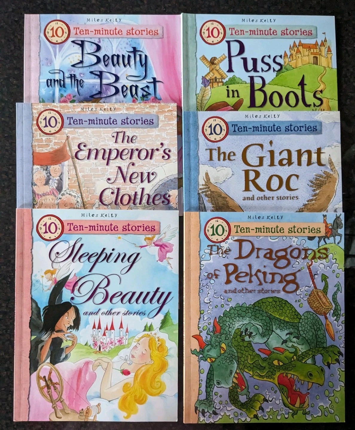 Miles Kelly Ten-Minute Stories Hardcover, Illustrated Fairy Tales, Ages 4-8