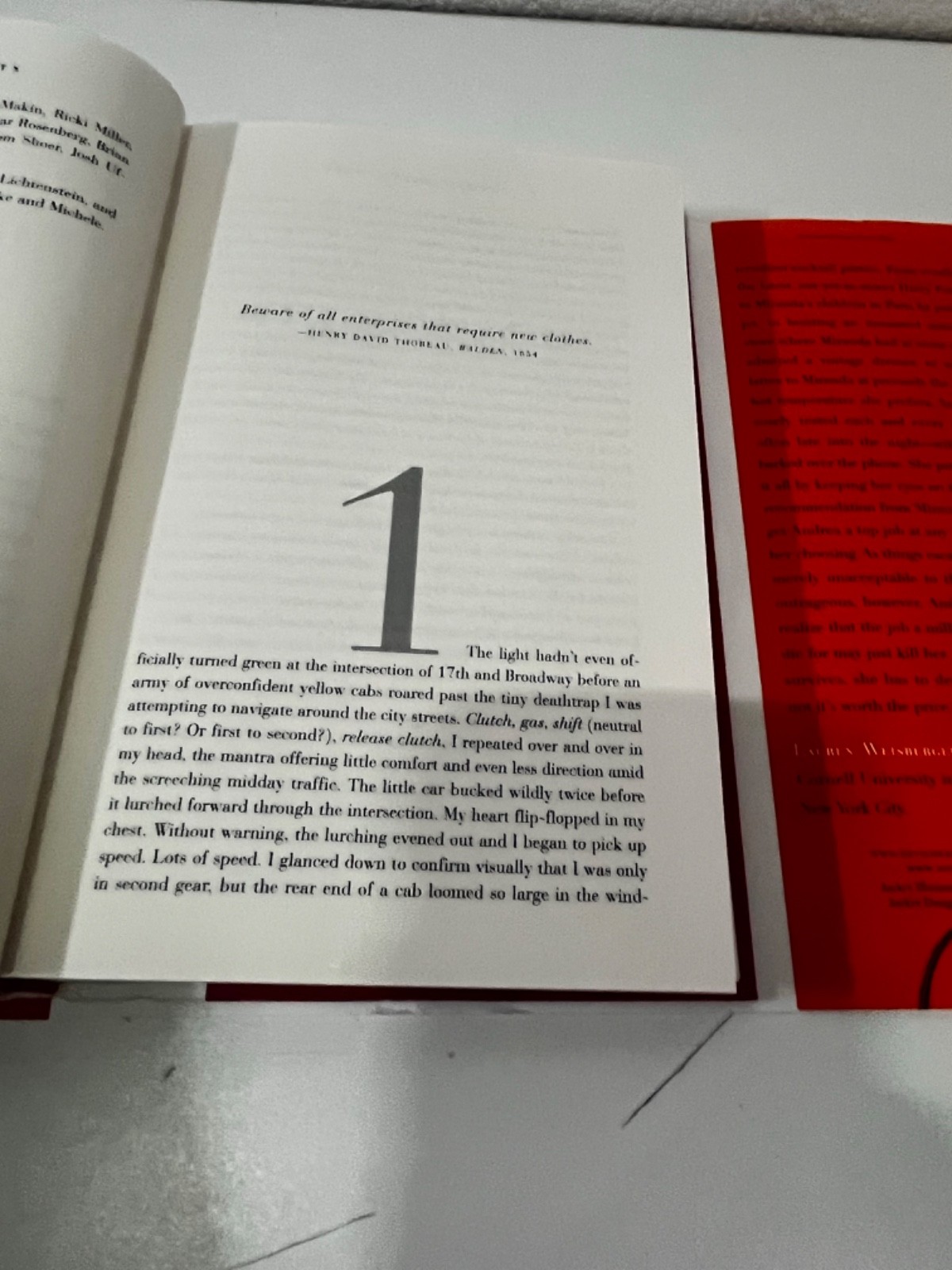 The Devil wears Prada a novel by Lauren Weisberger April 2003 HCDJ doubleday