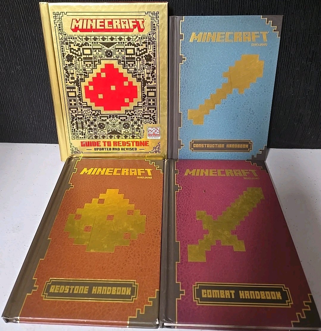 Mojang Minecraft Handbook Set of 4 Books Hardcovers