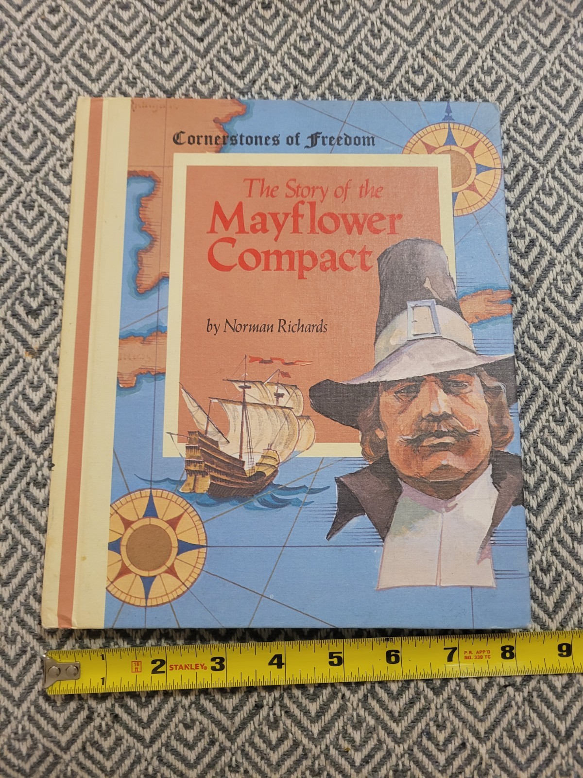Vintage 1960s 3- Cornerstones Of America Books- Mayflower, Capital. Wounded Knee