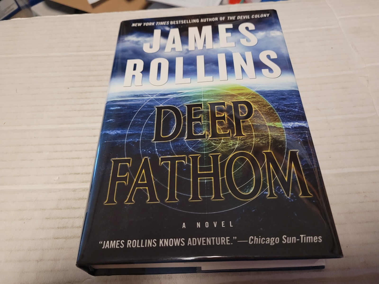 Deep Fathom by James Rollins (2012, Hardcover) SIGNED 1st/1st