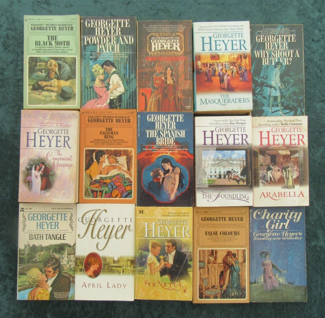 LOT 15 PB STANDALONE NOVELS BY GEORGETTE HEYER: BLACK MOTH; POWDER & PATCH ++
