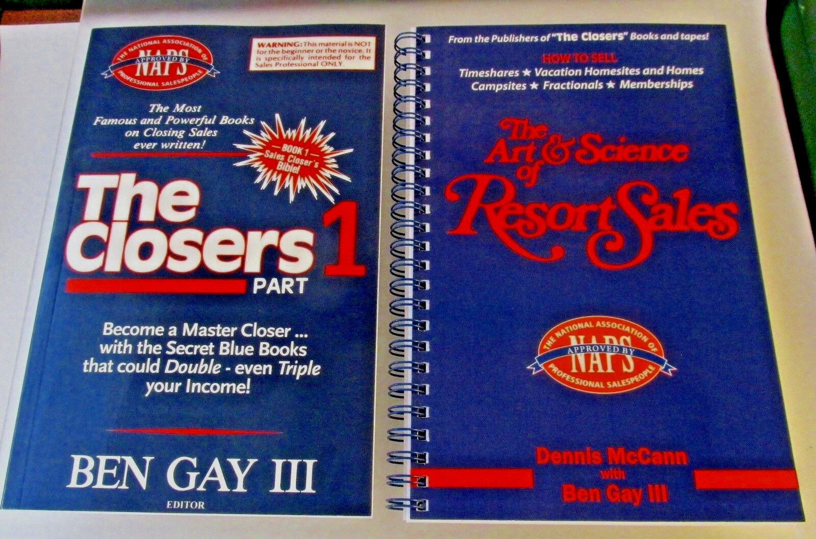 The Art and Science of Resort Sales and The Closers Part 1 – Two Book Set
