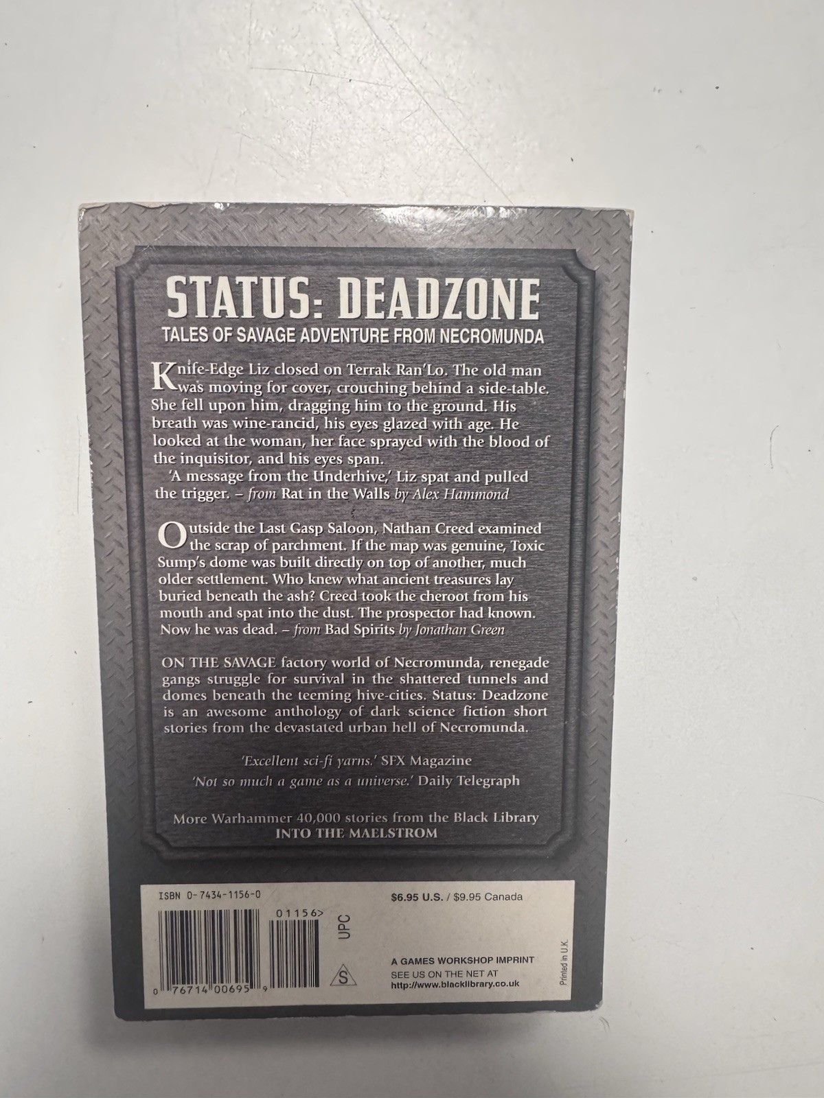 Games Workshop Status: Deadzone Gascoigne Jones PB Warhammer 40K 1st Ed 2000