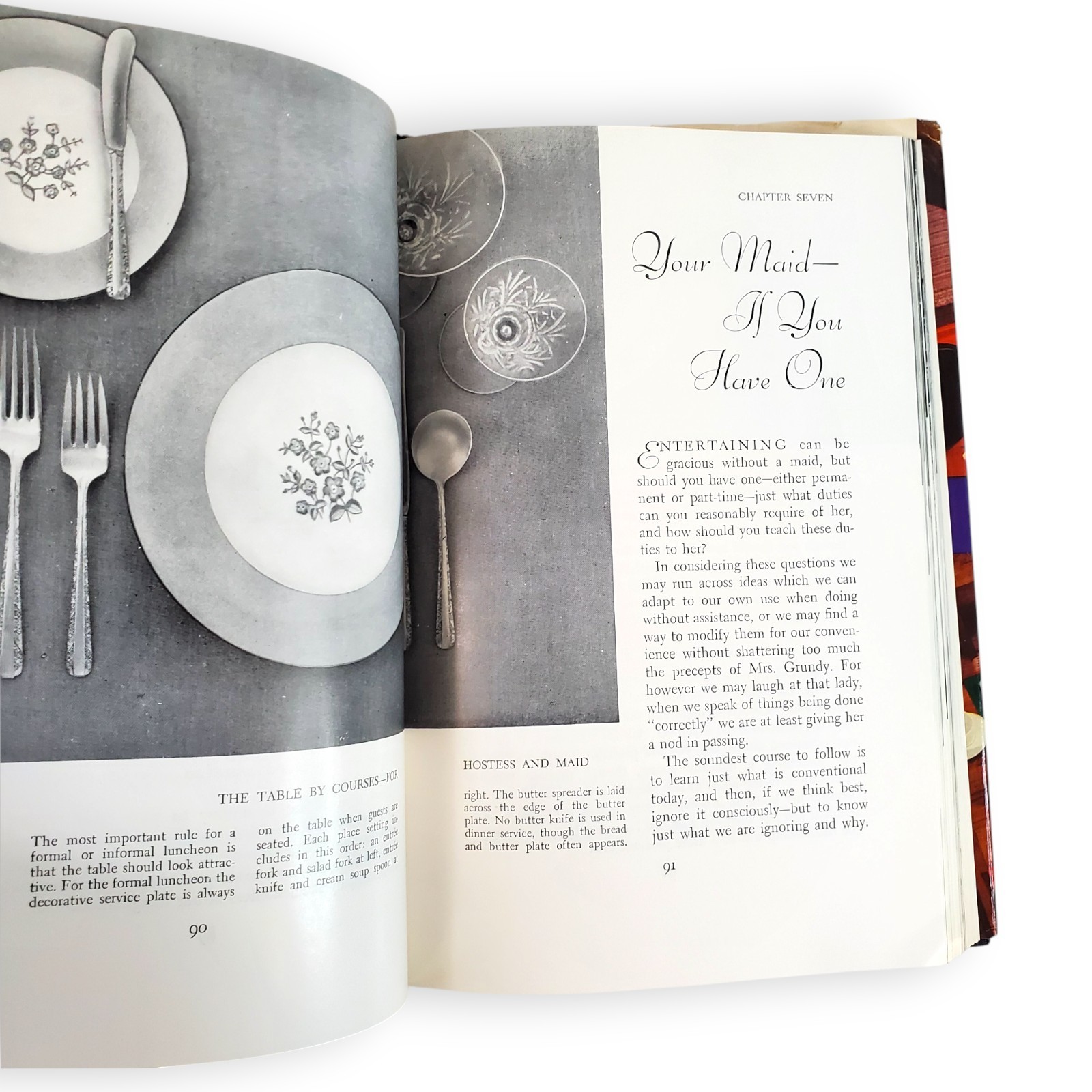 The Complete Book of Table Setting Flower Arranging 1957 MCM Etiquette Hostess