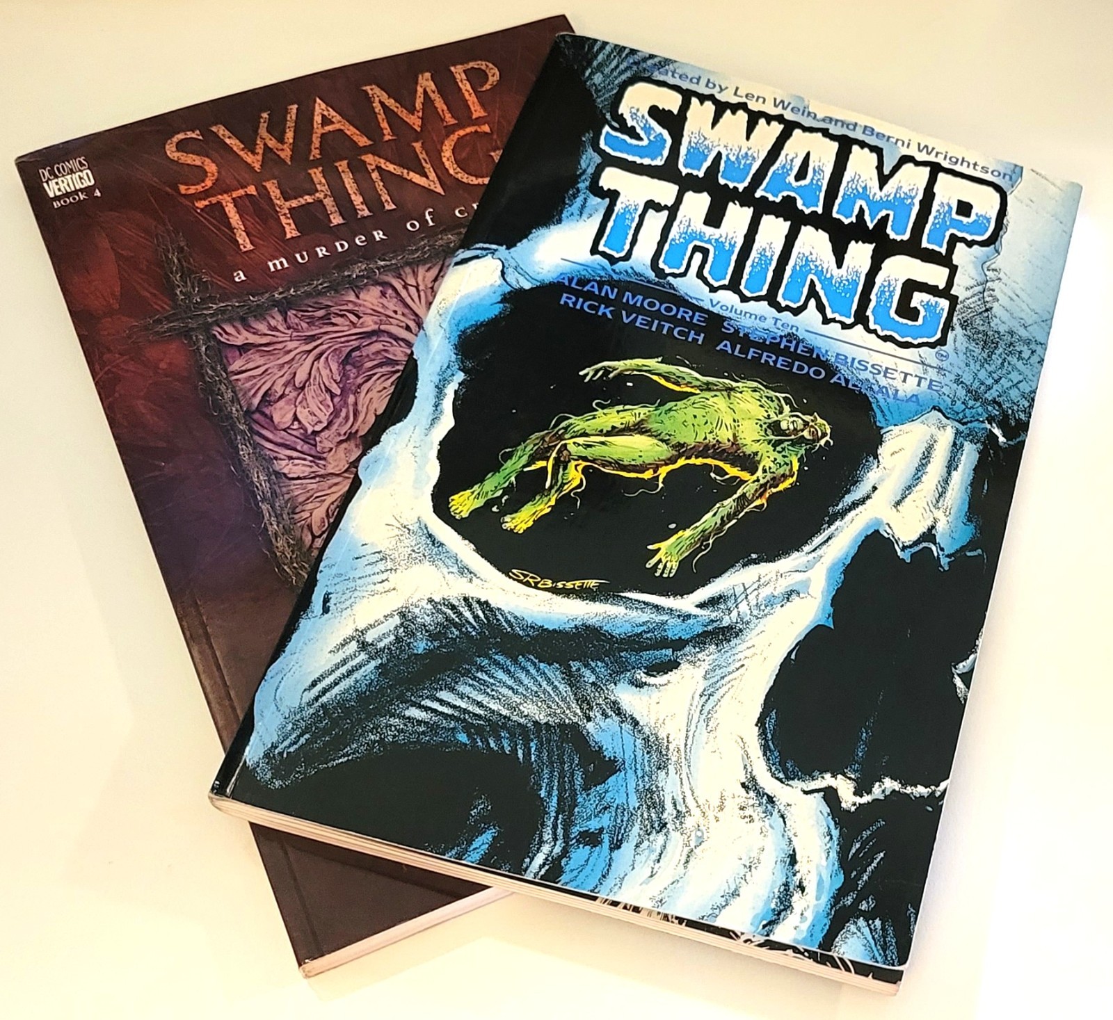 Alan Moore Swamp Thing Lot Vol 10 First British Edition 1988 & Murder Of Crows