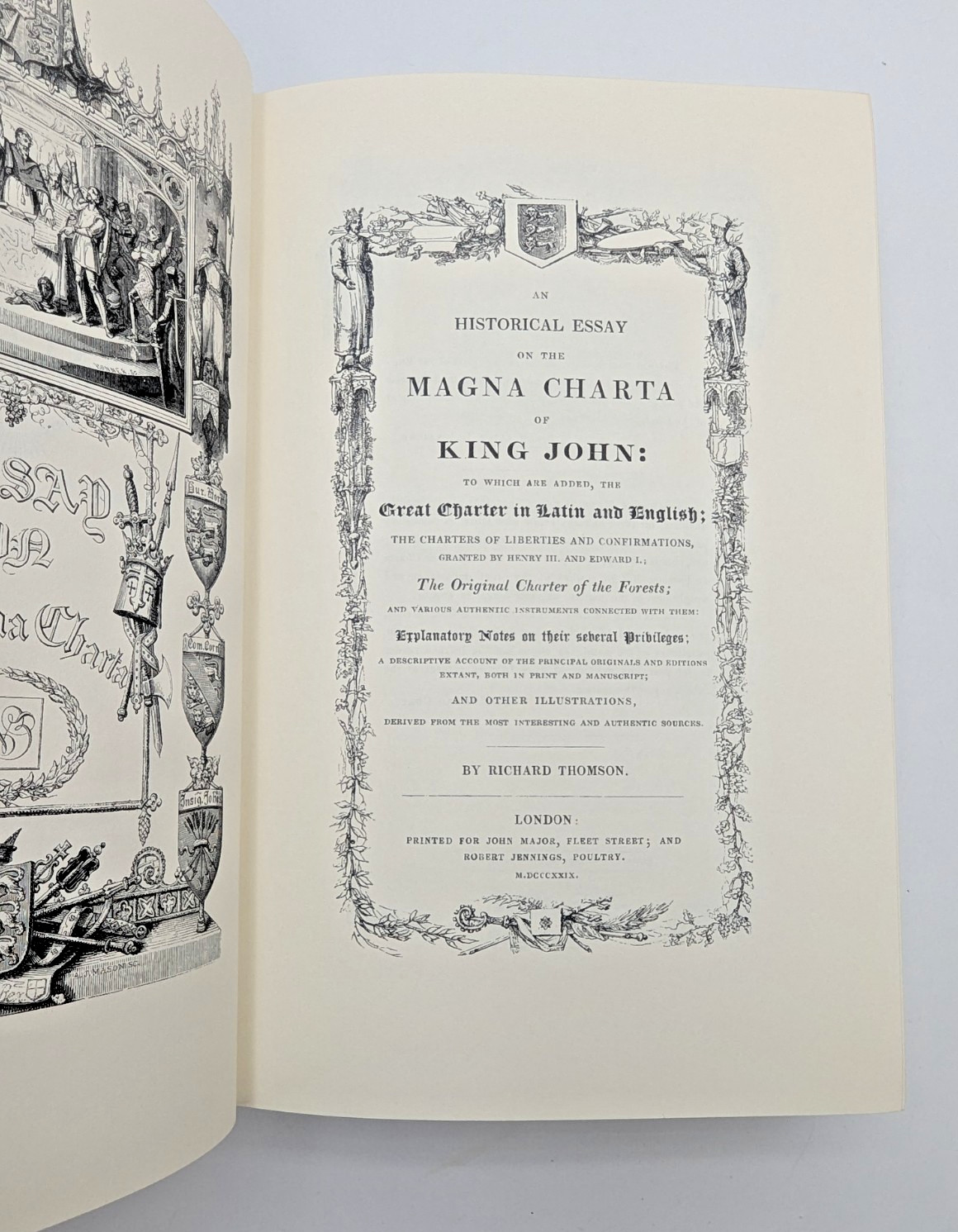 Magna Charta Legal Classics Library Leather Hardcover Gilt Marbled Woodcuts