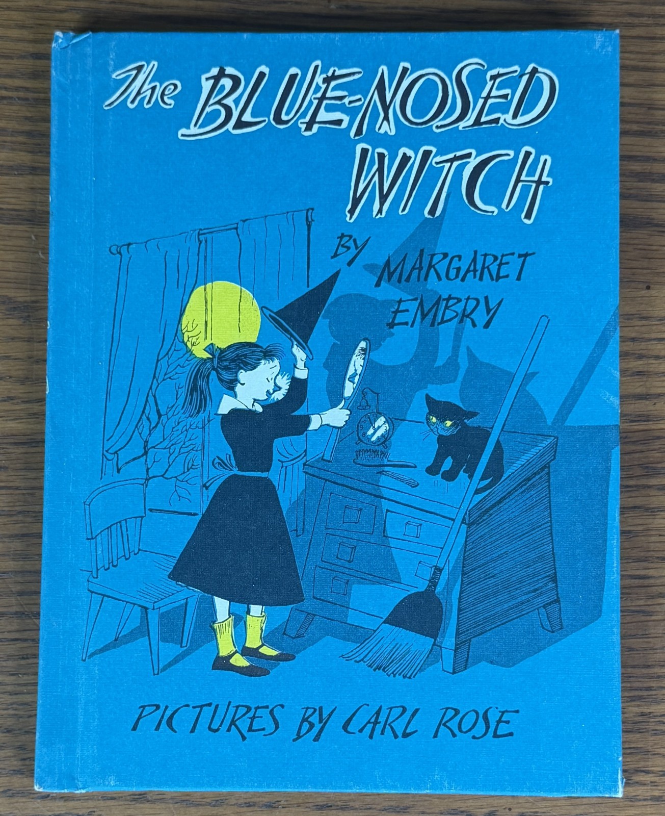 THE BLUE NOSED WITCH HC BOOK 1956 Hallowen Margaret Embry Carl Rose Illustrated