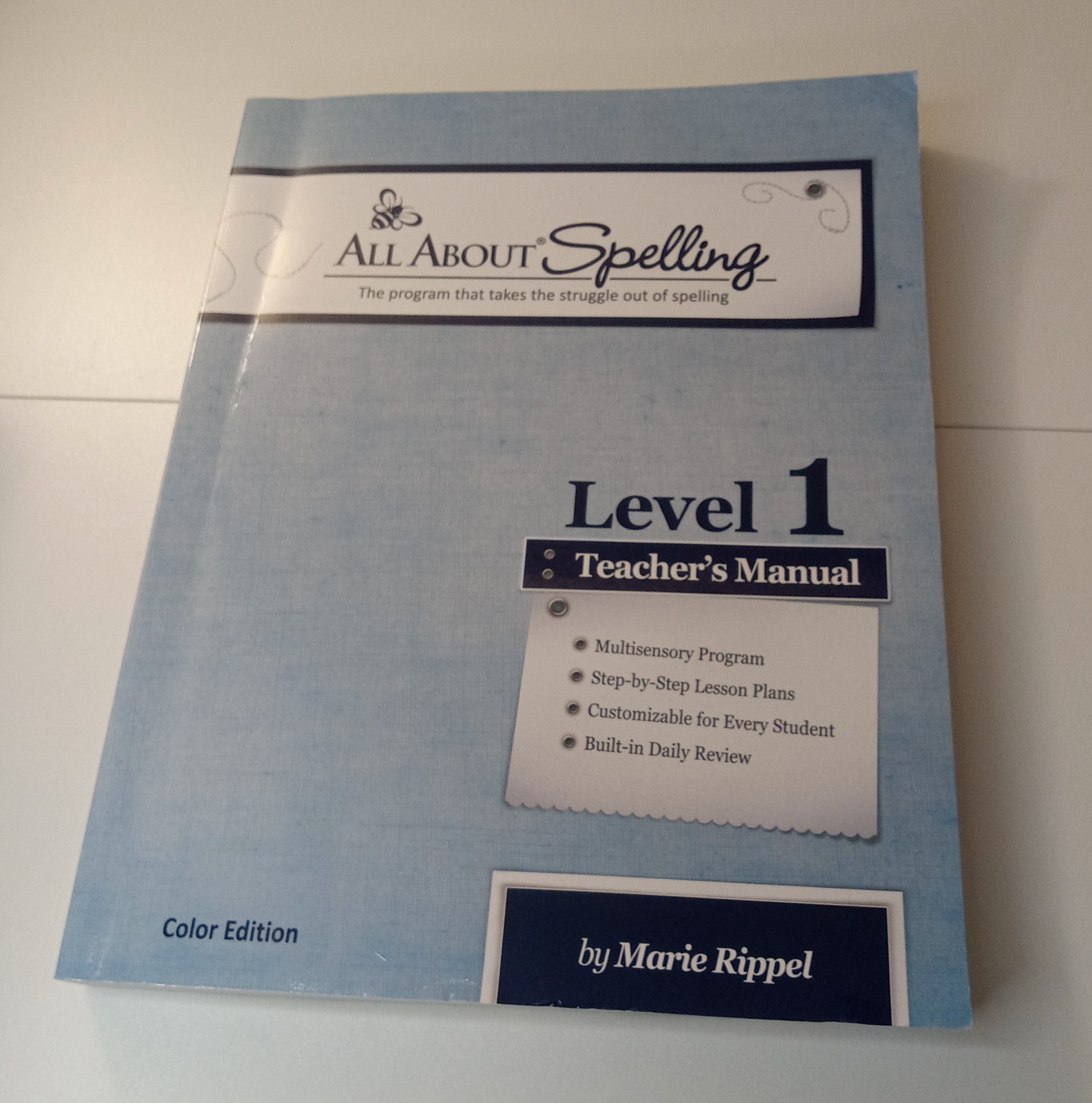 All About Spelling Level 1 Teacher’s Manual Color Edition 2023 Marie Rippel PB