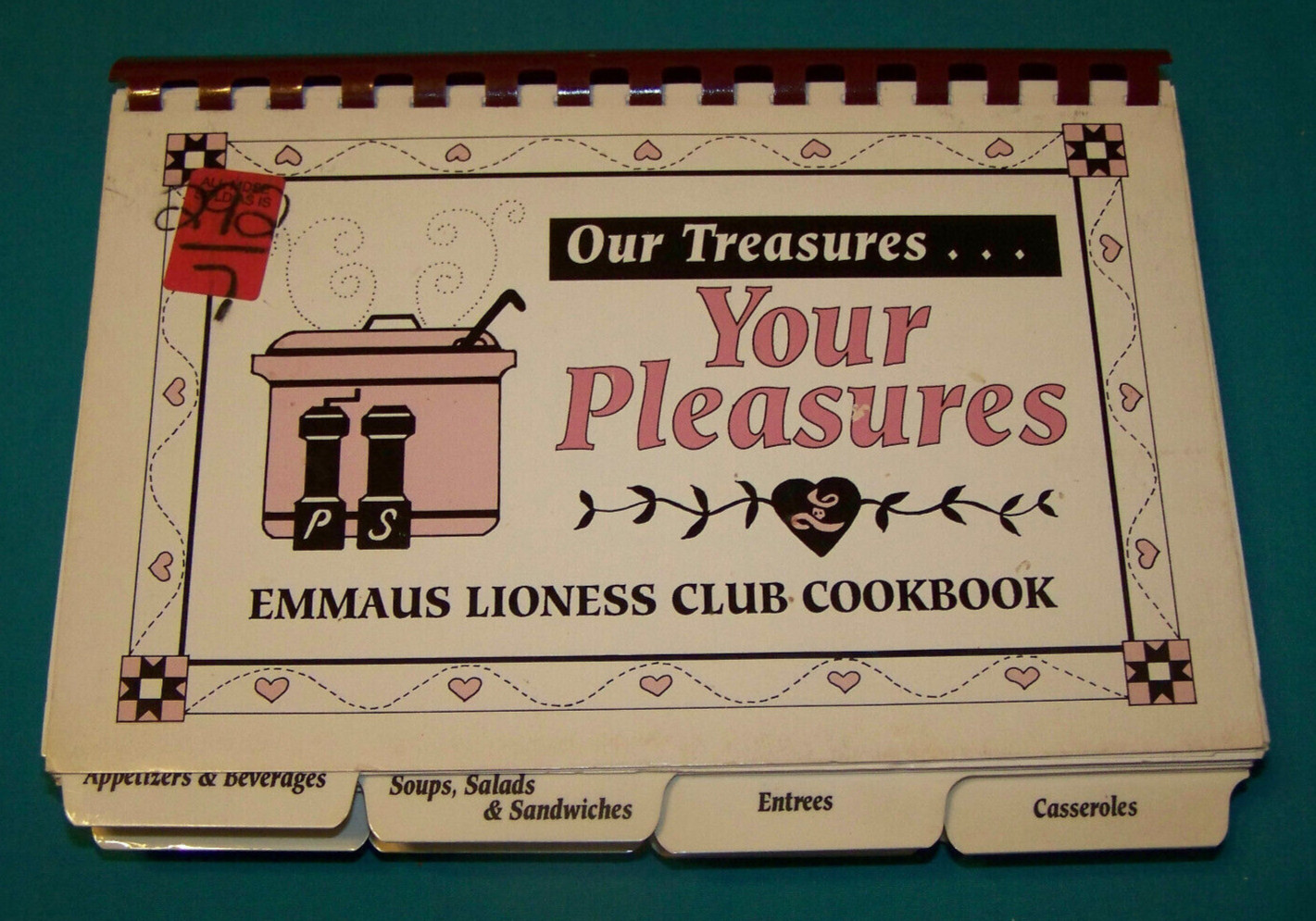Emmaus Lioness Club Cookbook 1992 Emmaus Pennsylvania PA 428 pages