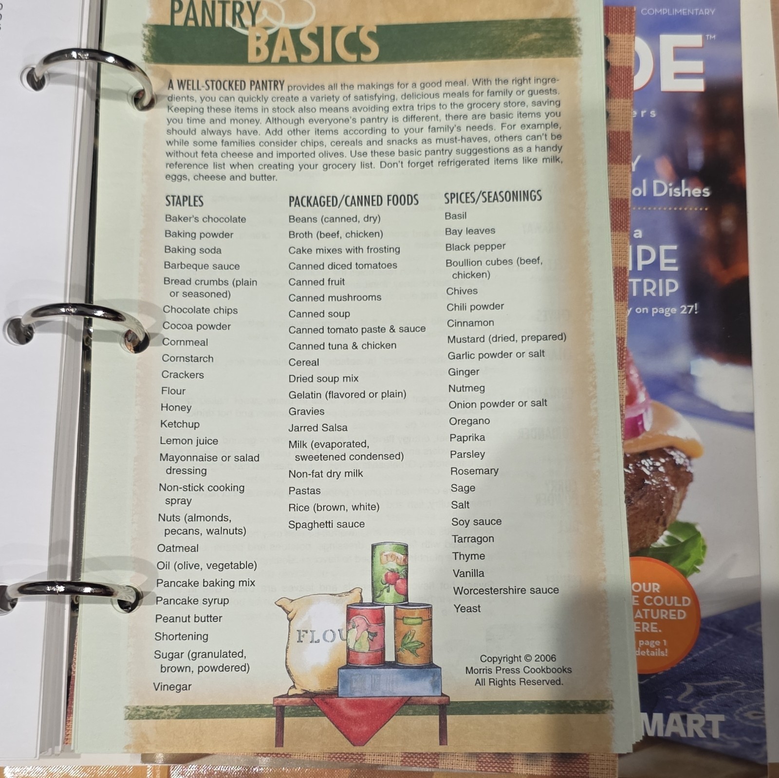 Morris Press Cookbooks District #71 Delights 2006 Ring/Wire Bound Cookbook