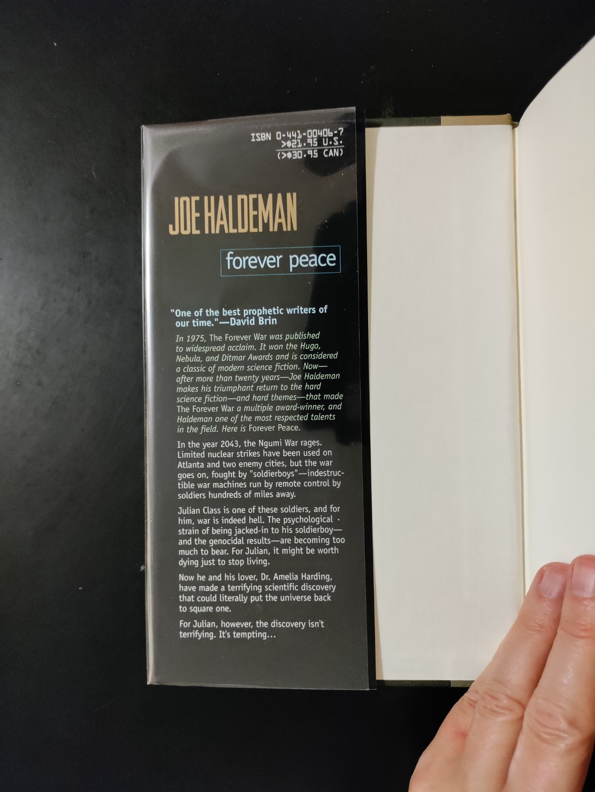 Forever Peace by Joe Haldeman 1997 HCDJ First Edition/1st Printing SIGNED