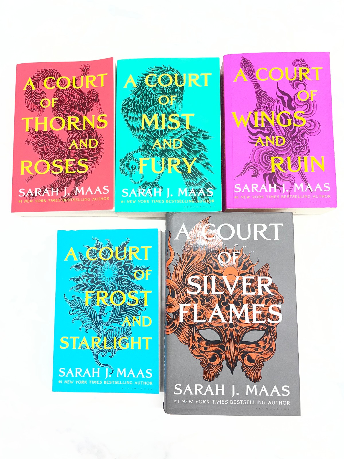Sarah J. Maas 5 Books Collection Set A Court of Thorns and Roses Series…….