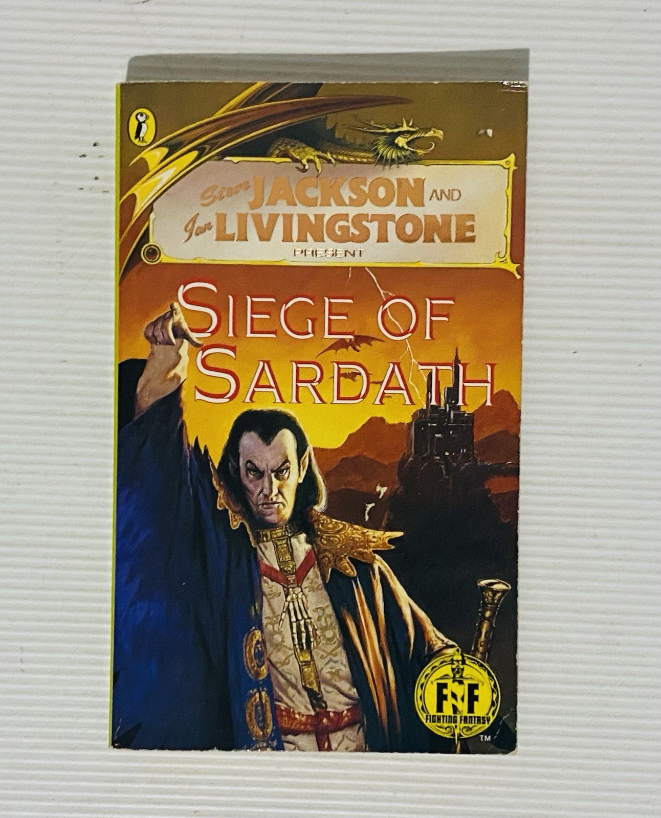RARE Siege Of Sardath FF Fighting Fantasy Game Book 49 Ian Livingstone First Ed