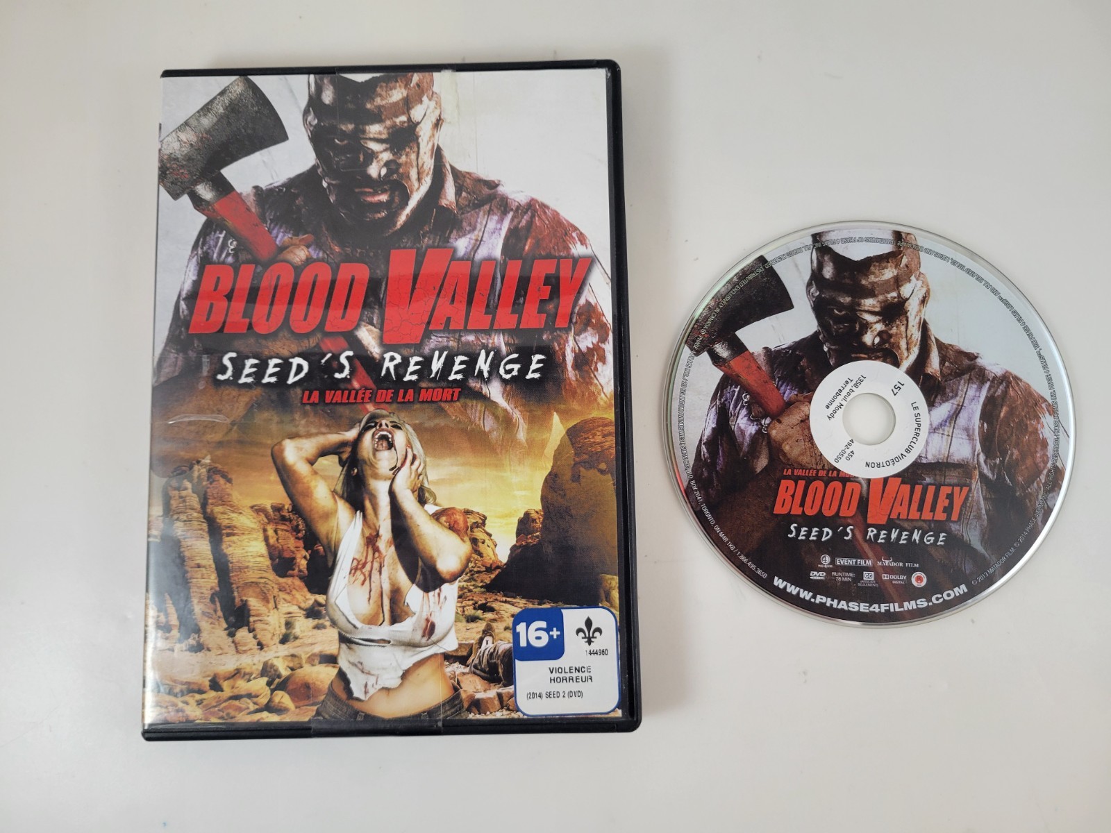 Blood Valley: Seeds Revenge/La Vallee De La Mort DVD Horror Slasher – FREE SHIP