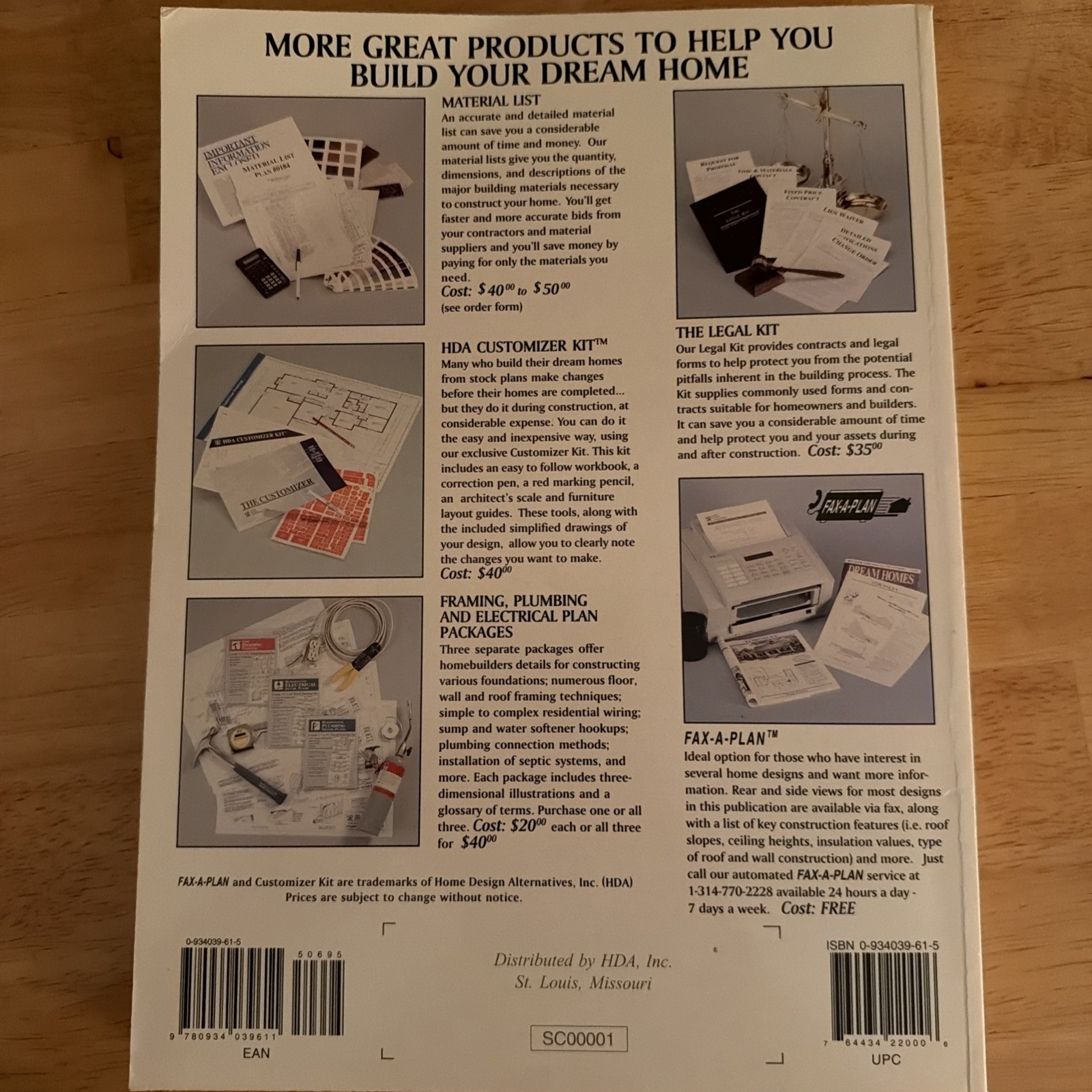 Vintage 1999 Home Plans Encyclopedia Paperback Book Menards CPB22000