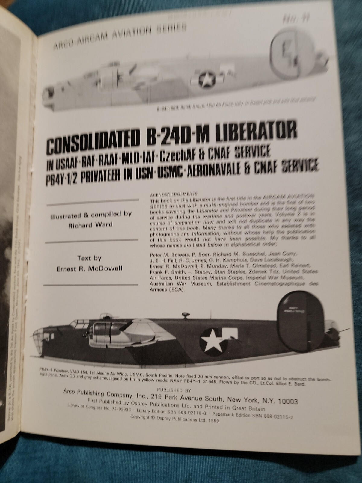 ✈️ Arco-Aircam Aviation Series No 11 Consolidated B-24D-M Liberator Trade