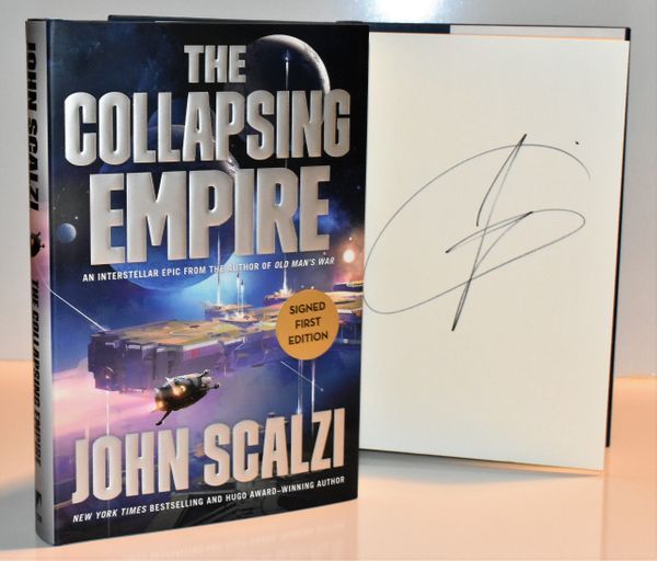 !SIGNED 1/1! The Collapsing Empire AUTOGRAPHED John Scalzi Last Emperox NEW