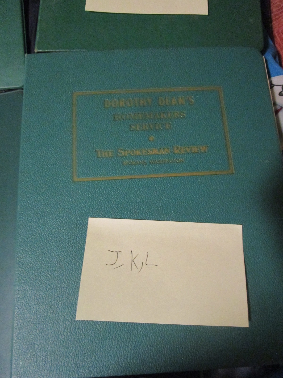 Dorothy Dean’s Homemaking Service cook books select one