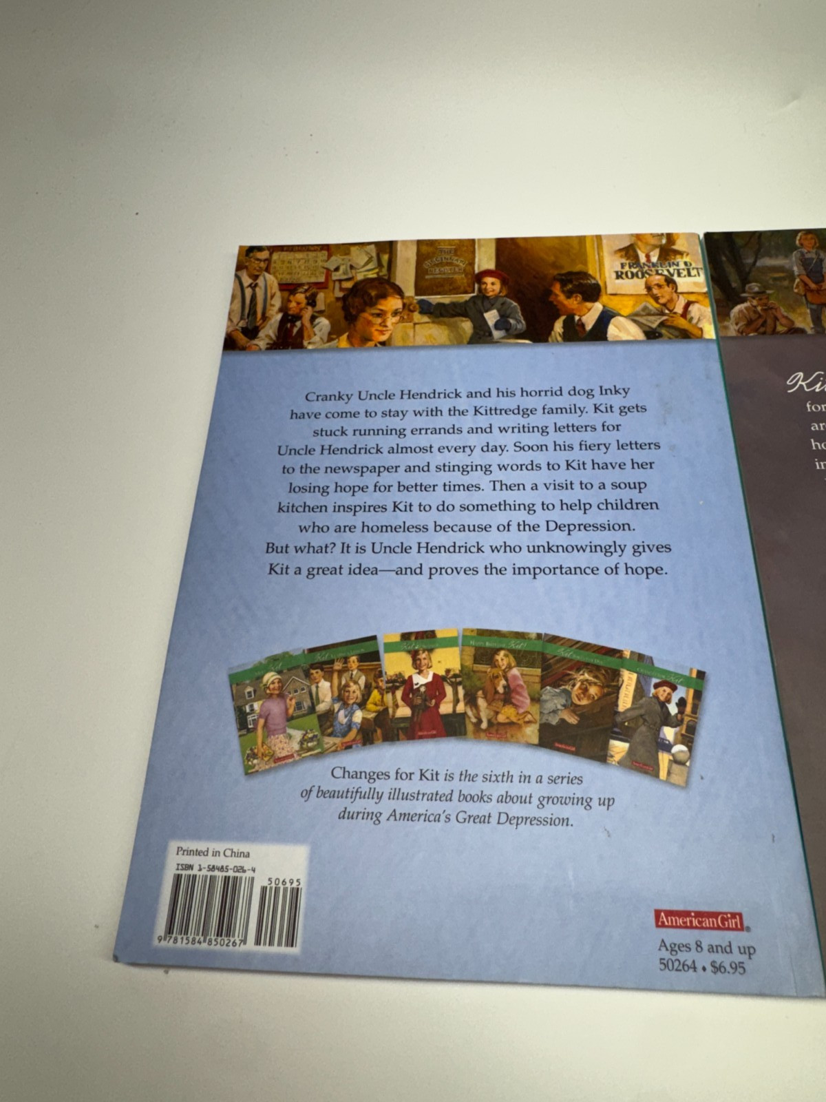 Kit An American Girl Paperback Book Set #1, 3-6 Missing Bk 2 EUC
