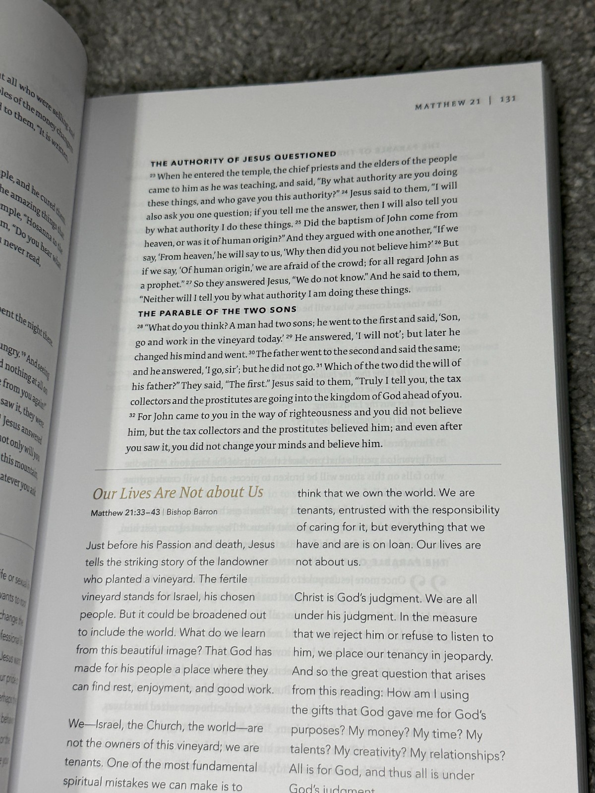The Word on Fire Bible: The Gospels. Bishop Robert Barron, Commentary, Artwork