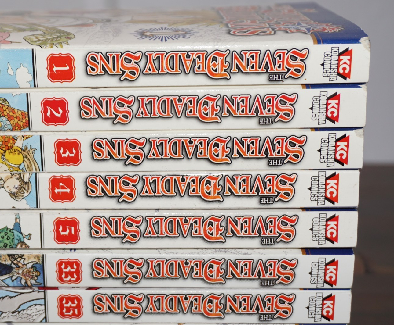 The Seven Deadly Sins Manga Lot of 10 Volumes Kodansha Comics