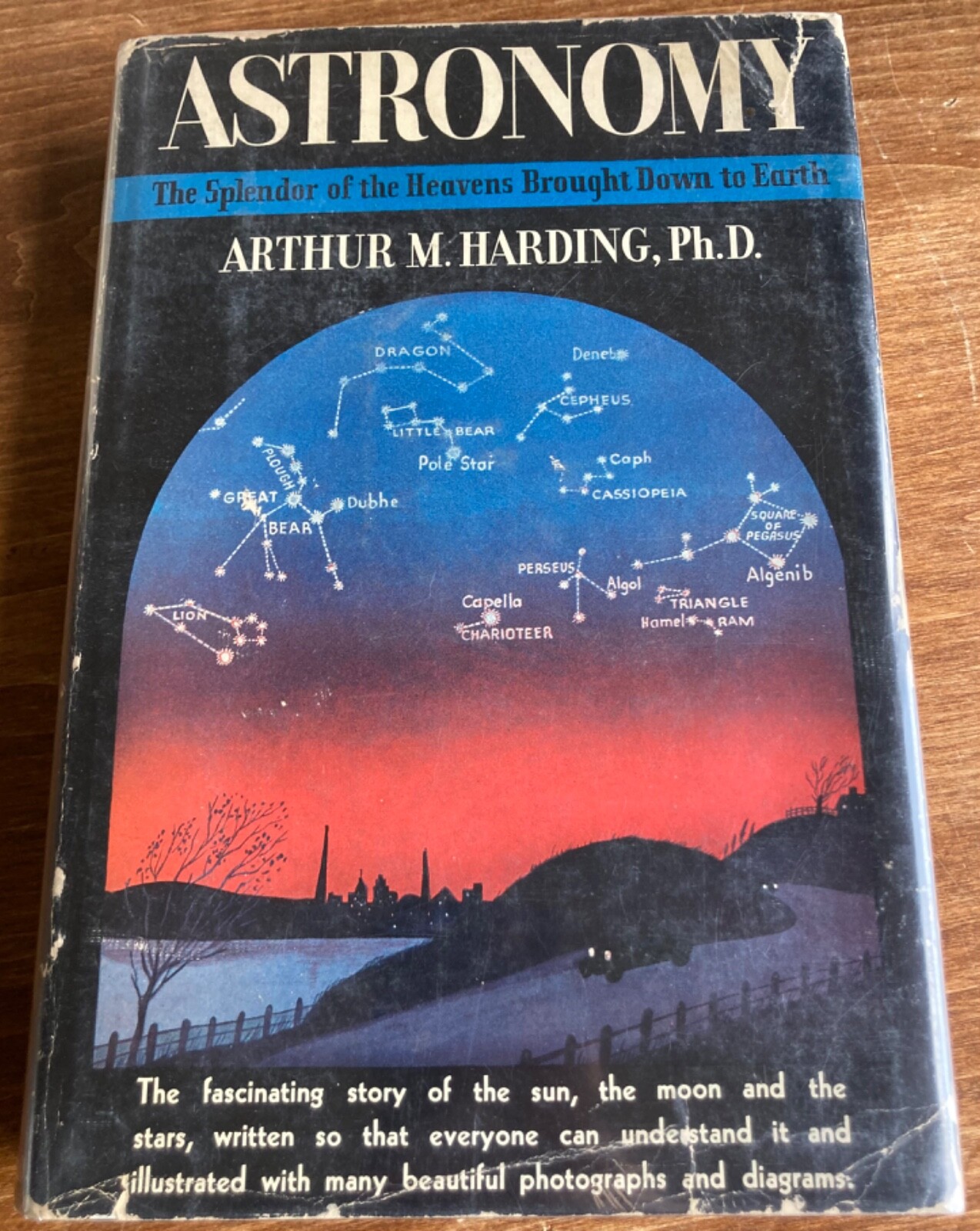 Astronomy, Arthur M. Harding 1935 Drawings by Claude H. Dyer HC/DJ
